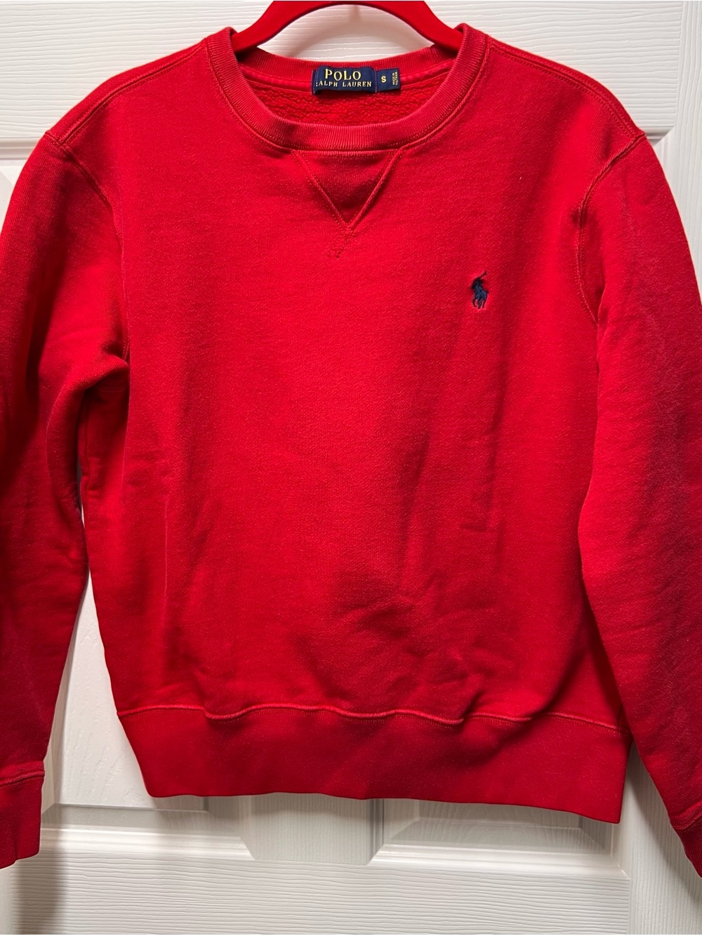 Polo by Ralph Lauren Bright Red Crewneck Sweatshirt